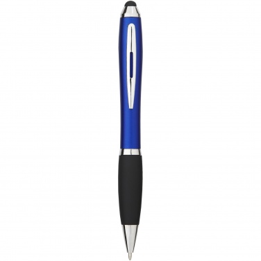 Logotrade Logogeschenke das Foto: Nash Stylus Kugelschreiber farbig mit schwarzem Griff