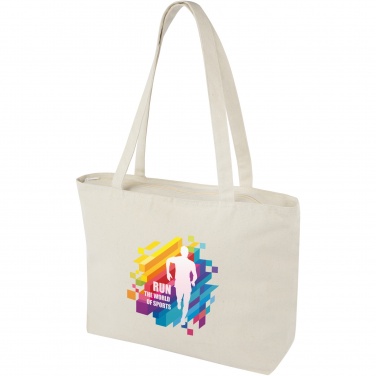 Logotrade Geschäftsgeschenke das Foto: Ningbo 320 g/m Reißverschluss Tragetasche 15L