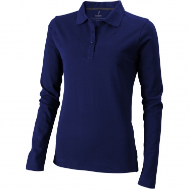 Logotrade Firmengeschenke das Foto: Oakville Langarm Poloshirt für Damen