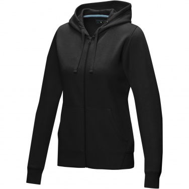 Logotrade Werbegeschenke das Foto: Ruby Hoodie mit durchgehendem Reißverschluss aus Bio-Material für Damen
