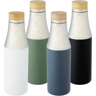 Logotrade Logogeschenke das Foto: Hulan 540 ml Kupfer-Vakuum Isolierflasche mit Bambusdeckel