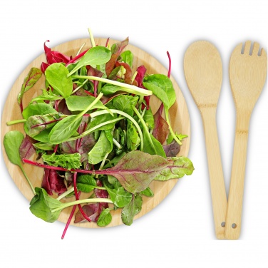 Logotrade Logogeschenke das Foto: Argulls Salatschüssel und -besteck aus Bambus