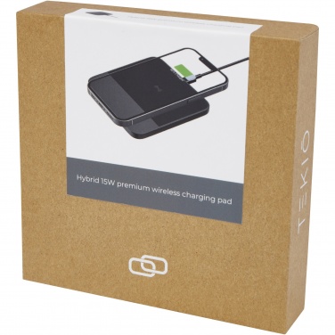 Logotrade Firmengeschenke das Foto: Hybrid hochwertiges wireless 15W Ladepad