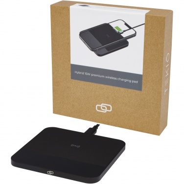 Logotrade Werbegeschenke das Foto: Hybrid hochwertiges wireless 15W Ladepad
