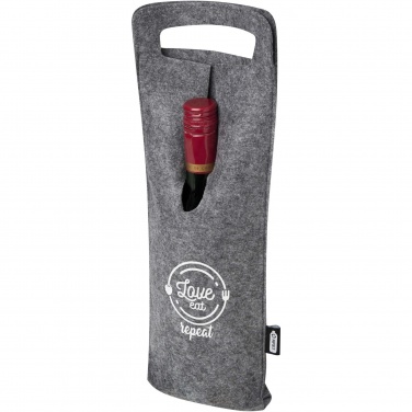 Logotrade werbemittel das Foto: Felta 75cl Weinbeutel aus GRS recyceltem Filz