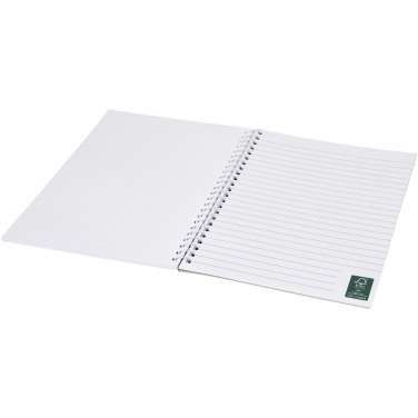 Logotrade Werbeartikel das Foto: Desk-Mate® A5 Spiralnotizbuch mit bedruckter Rückseite