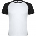 Indianapolis T-Shirt Unisex aus recyceltem Material, Weiß / Tiefschwarz