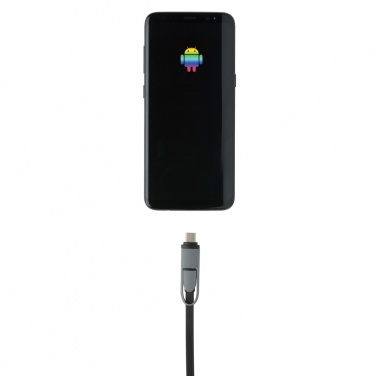 Logotrade Werbegeschenke das Foto: 3-in-1 ausziehbares Kabel