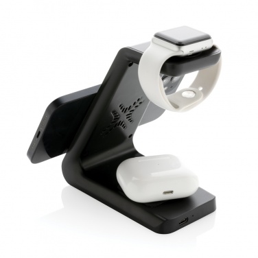 Logotrade Werbeartikel das Foto: Urban Vitamin Fairfield 3-in-1 Charger aus RCS rPlastik