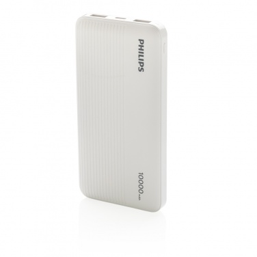 Logotrade Geschäftsgeschenke das Foto: Philips 10.000 mAh Slim Powerbank