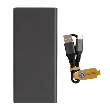 Logotrade Firmengeschenke das Foto: Terra RCS recycelte 18W-Aluminium-Powerbank 10.000mAh