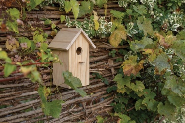 Logotrade Werbeartikel das Foto: Holz-Vogelhaus