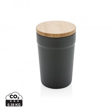 Logotrade Logogeschenke das Foto: GRS rPP-Becher mit Bambusdeckel