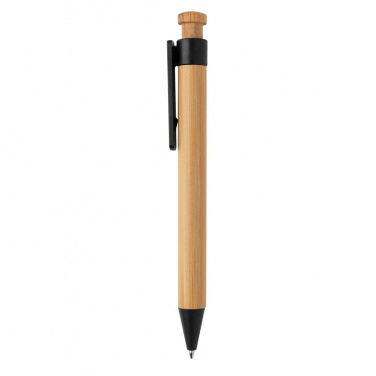 Logotrade werbemittel das Foto: Bambus Stift mit Wheatstraw-Clip