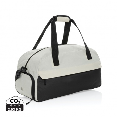Logotrade Werbeartikel das Foto: Kazu AWARE™ RPET Weekend-Duffel-Bag