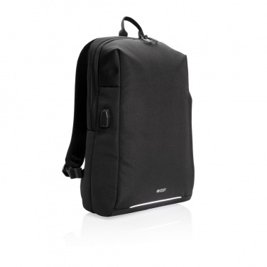Logotrade Geschäftsgeschenke das Foto: Swiss Peak AWARE™ RFID und USB A-Laptop-Rucksack