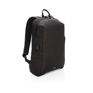 Logotrade Werbegeschenke das Foto: Swiss Peak AWARE™ RFID und USB A-Laptop-Rucksack