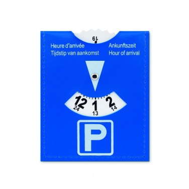 Logotrade Firmengeschenke das Foto: PVC Parkscheibe