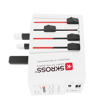 Logotrade Firmengeschenke das Foto: SKROSS World Travel Adapter MUV 65W PD mit USB-C-Kabel