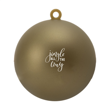 Logotrade Werbeartikel das Foto: Weihnachtskugel Ø 7 cm Recyceltes PP - Made in Europe