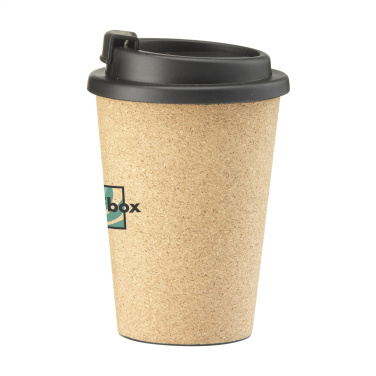 Logotrade Geschäftsgeschenke das Foto: Attea Cork 350 ml Kaffeetasse
