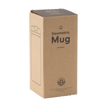 Logotrade Werbeartikel das Foto: Geometric Mug RCS Recycleter Stahl 280 ml Thermobecher