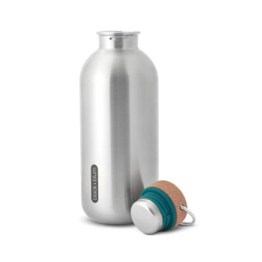 Logotrade Werbegeschenke das Foto: Black+Blum Stahl-Wasserflasche 600ml