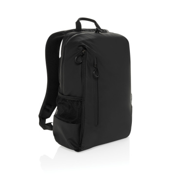 Logotrade Werbegeschenke das Foto: Lima Aware™ RPET wasserabweisender 15,6" Laptop-Rucksack