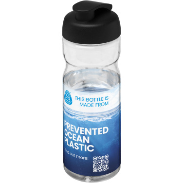 Logotrade Werbegeschenke das Foto: H2O Active® Eco Base 650 ml Sportflasche mit Klappdeckel