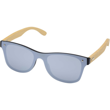Logotrade Werbegeschenke das Foto: Tan Sonnenbrille mit Bambusbügeln