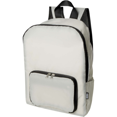 Logotrade Werbeartikel das Foto: EcoFold faltbarer RPET Rucksack 15 L