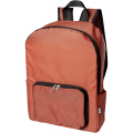 EcoFold faltbarer RPET Rucksack 15 L, Ziegel