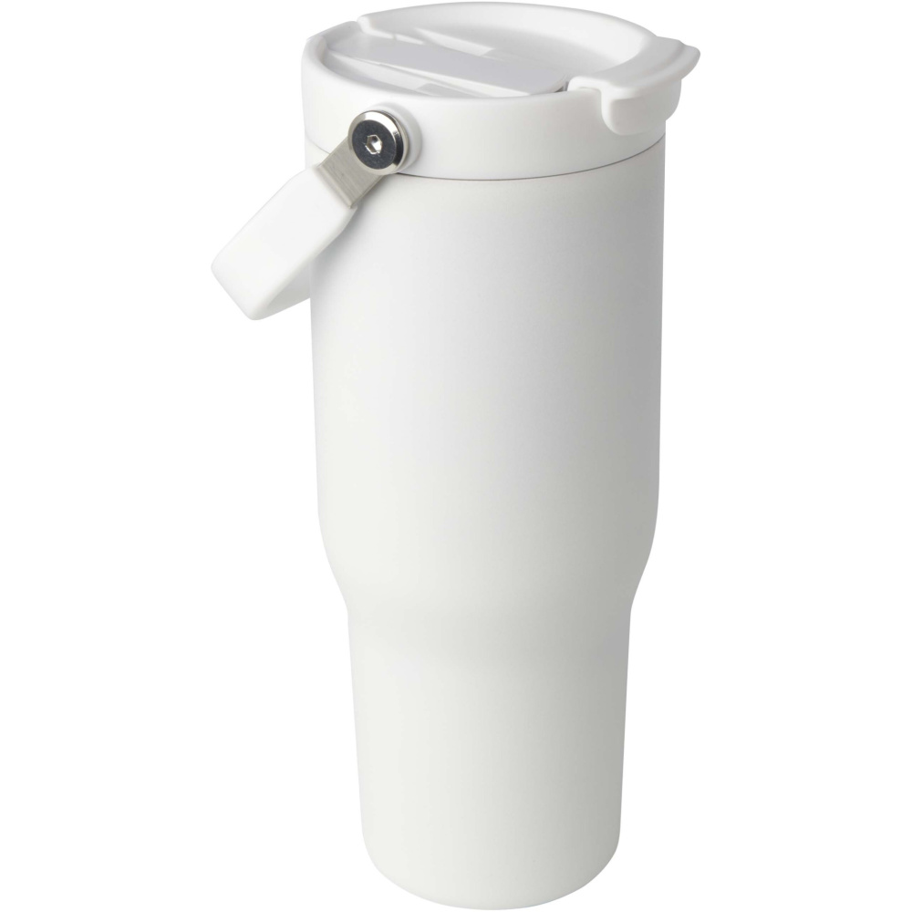 Logotrade Werbegeschenke das Foto: Bronx 900 ml RCS-zertifizierter Kupfer-Vakuum Isolierbecher aus Edelstahl mit Doppelfunktionsdeckel
