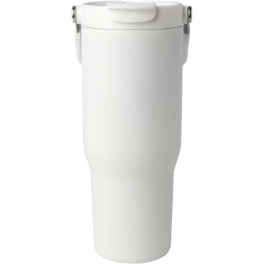 Logotrade werbemittel das Foto: Bronx 900 ml RCS-zertifizierter Kupfer-Vakuum Isolierbecher aus Edelstahl mit Doppelfunktionsdeckel