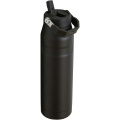 Stanley IceFlow™ 2.0 1,06 Liter Wasserflasche mit Flip-Trinkhalm, Tiefschwarz