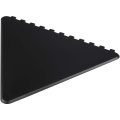 Frosty triangular recycled plastic ice scraper, Tiefschwarz