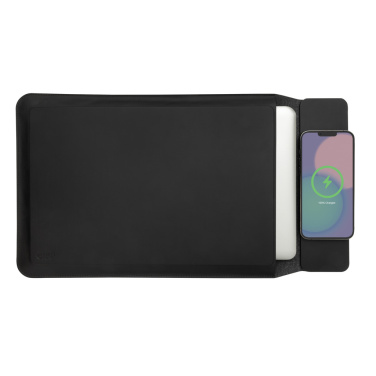 Logotrade Werbeartikel das Foto: Swiss Peak magnet. 15,6" Laptop-Sleeve mit 15W Ladefunktion