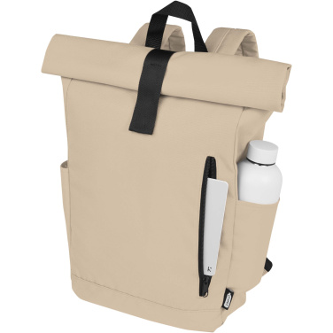 Logotrade Logogeschenke das Foto: Byron 15,6" GRS RPET Roll-Top Rucksack 18 L