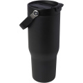 Bronx 900 ml RCS-zertifizierter Kupfer-Vakuum Isolierbecher aus Edelstahl mit Doppelfunktionsdeckel, Tiefschwarz