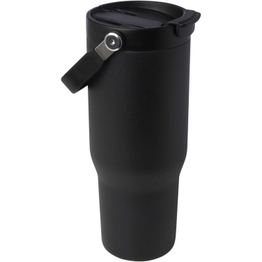 Logotrade Firmengeschenke das Foto: Bronx 900 ml RCS-zertifizierter Kupfer-Vakuum Isolierbecher aus Edelstahl mit Doppelfunktionsdeckel