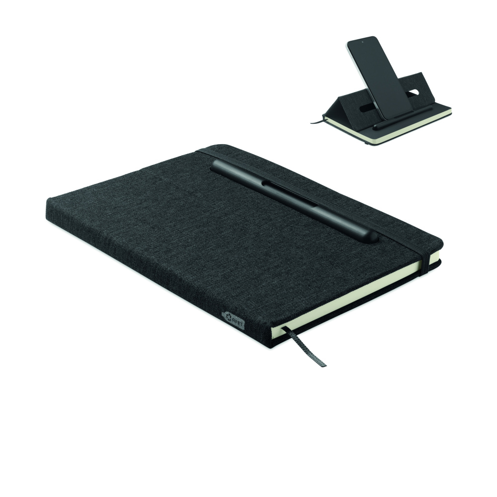 Logotrade Firmengeschenke das Foto: DIN A5 Notizbuch RPET