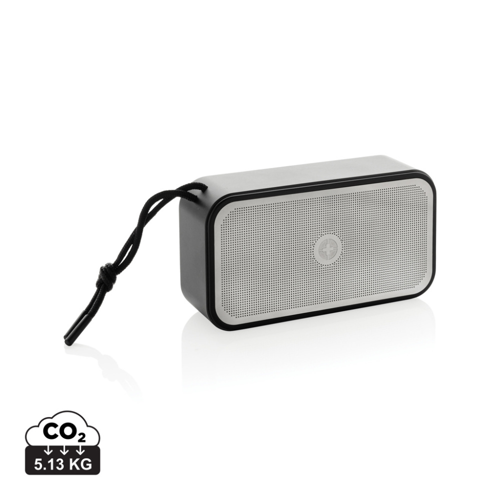 Logotrade Geschäftsgeschenke das Foto: Swiss Peak 10W Basslautsprecher aus recyceltem Aluminium