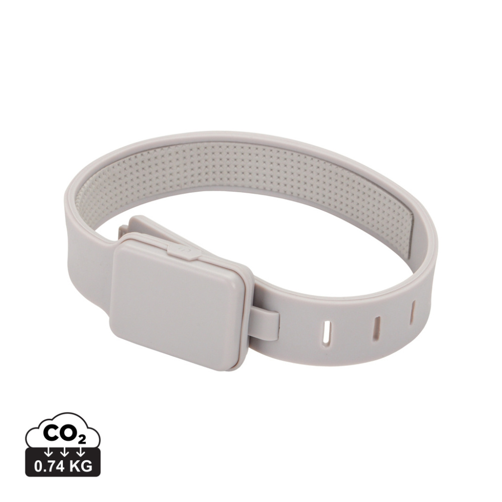 Logotrade Werbeartikel das Foto: Lumi Sprint wiederaufladbares LED Lauflicht aus RCS rec. ABS