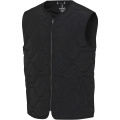 Quarz GRS-recycelte Thermoweste Unisex, Tiefschwarz