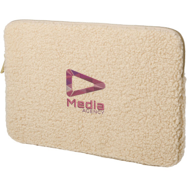 Logotrade Werbeartikel das Foto: Bear 13" GRS-recycelte Sherpa Laptophülle 2 L