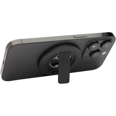 Logotrade werbemittel das Foto: Ain Magnetische Smartphonehalterung  aus recyceltem Kunststoff mit Flaschenöffner
