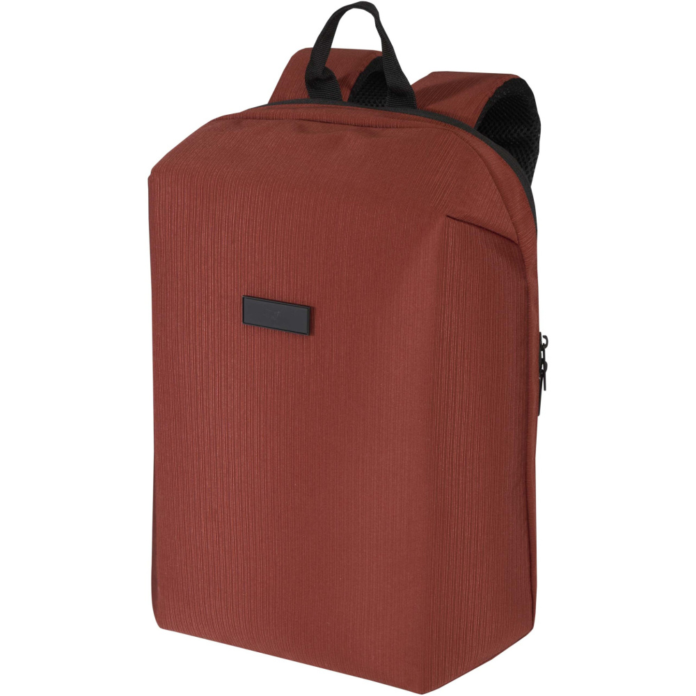 Logotrade Werbegeschenke das Foto: Luma 15" GRS Laptop-Rucksack aus recyceltem Material mit Diebstahlschutz 10L