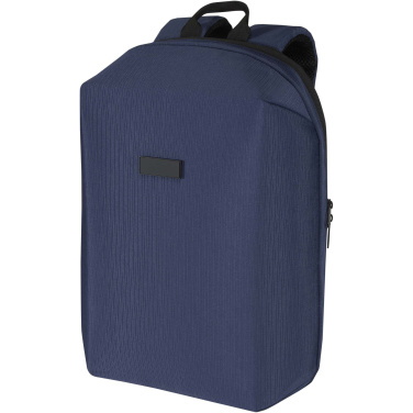 Logotrade Firmengeschenke das Foto: Luma 15" GRS Laptop-Rucksack aus recyceltem Material mit Diebstahlschutz 10L