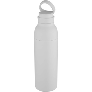 Logotrade Firmengeschenke das Foto: Illuminate 650 ml RCS doppelwandige Isolierflasche aus recyceltem Edelstahl