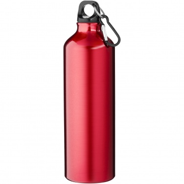 Logotrade corporate gift image of: Oregon 770 ml aluminium water bottle with carabiner